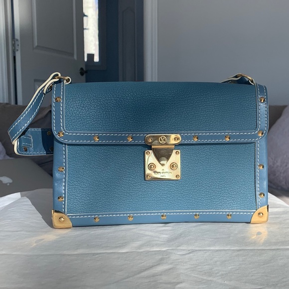 Louis Vuitton Handbags - !Price Firm! Louis Vuitton Blue Suhali Leather Bag